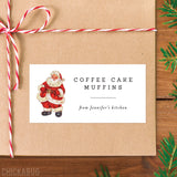 Jolly Vintage Santa Homemade Christmas Gift Labels