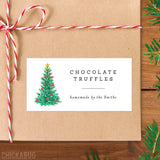 Vintage Tree Homemade Christmas Gift Labels