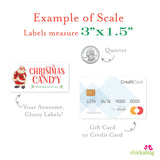 Vintage Santa "Christmas Candy" Gift Labels