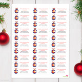 Colorado State Flag Christmas Address Labels