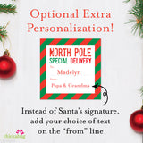 Signed by Santa Christmas Gift Labels - Special Delivery from the North Pole