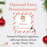 Signed by Santa Christmas Gift Labels - Vintage Santa