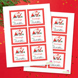 Signed by Santa Christmas Gift Labels - Ho! Ho! Ho! Santa