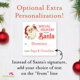 Signed by Santa Christmas Gift Labels - Vintage Santa Special Delivery