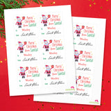 Signed by Santa Christmas Gift Labels - Country Santa