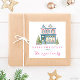 Pink Vintage Store Christmas Gift Labels