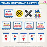 Train Birthday Party Printable Decor Kit (Digital File)