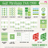 Golf Birthday Party Printable Decor Kit (Digital File)