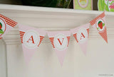 Strawberry Party Banner (INSTANT DOWNLOAD)