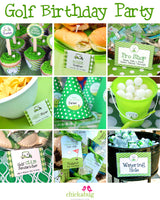 Golf Birthday Party Printable Decor Kit (Digital File)