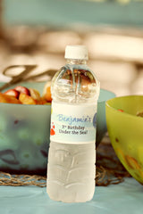 Under the Sea Birthday Party Water Labels