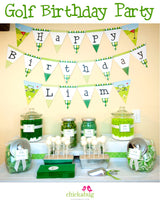 Golf Birthday Party Printable Decor Kit (Digital File)