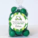 Golf Argyle Party Favor Stickers