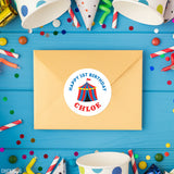 Carnival Birthday Party Stickers