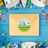 Golf Birthday Party Stickers
