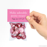 Pink "Bunny Tails" Easter Paper Tags and Bags