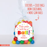 "This Year Will Be A Ball" Back to School Stickers