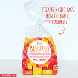 "Bursting With Happiness" Back to School Stickers