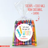 "Let's Start the Year Off WRITE" Back to School Stickers