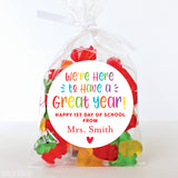 "Here To Have A Great Year" Back to School Stickers