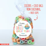 "Cereal-sly Great Year" Back to School Stickers