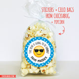 Blue Sunglasses Emoji Back to School Stickers