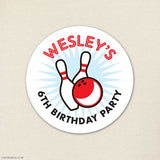 Bowling Birthday Stickers