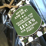 Army Party Favor Tags (EDITABLE INSTANT DOWNLOAD)