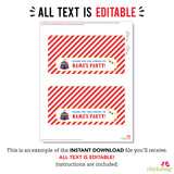 Carnival Party Treat Bag Label (EDITABLE INSTANT DOWNLOAD)