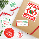 Santa's Sleigh Mail Gift Stickers - Pack of 24