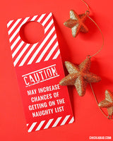 Free Printable "Naughty List" Christmas Wine Tags (INSTANT DOWNLOAD)