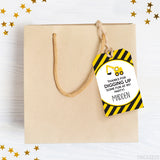 Construction Party Editable Favor Tags (INSTANT DOWNLOAD)