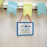 Dinosaur Party Signs (EDITABLE INSTANT DOWNLOAD)
