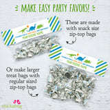 Dinosaur Party Treat Bag Label (EDITABLE INSTANT DOWNLOAD)