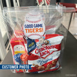 Baseball Snack Day Labels - Your Choice of Color