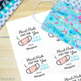 Hand Made Face Mask Stickers