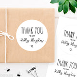 Farmhouse Writing Thank You Labels