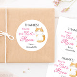 "Thanks! You're The Cat's Meow" Stickers