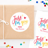"Just For You" Gift Labels