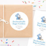 Blue Mixer Food & Baking Gift Labels