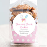 Pink Whisk & Spatula Food Gift Labels