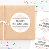 Floral Food & Baking Gift Labels