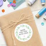 Watercolor Wreath Food & Baking Gift Labels