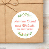 Sweet Greenery Food & Baking Gift Labels