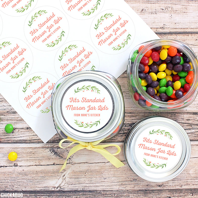 Sweet Greenery Food & Baking Gift Labels