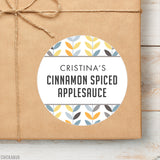 Modern Pattern Food & Baking Gift Labels