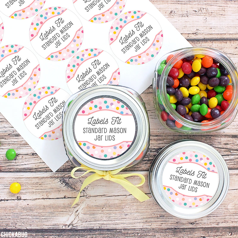 Polka Dot Food & Baking Gift Labels