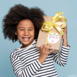 Pink Banners Birthday Gift Labels