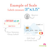 "A Birthday Gift For" Fill-In Gift Labels