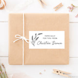 Black and White Floral "Especially For You" Gift Labels